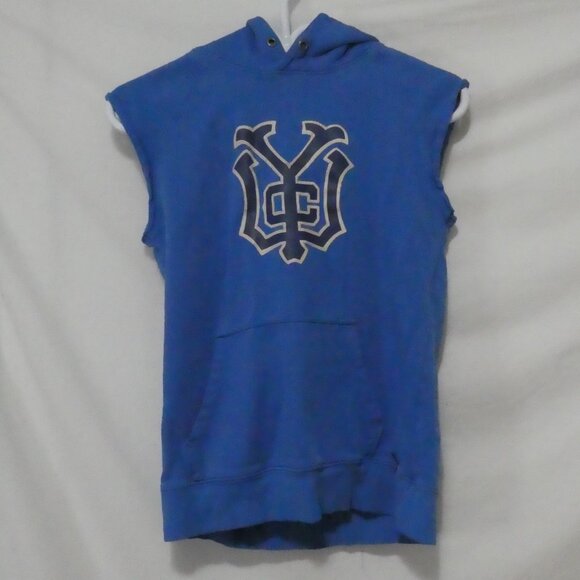 H&M - Young | 11-12 years | Blue Sleeveless Graphic Hoodie - Picture 2 of 15